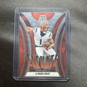 Cincinnati Bengals WR Ja'Marr Chase Elevate Football Trading Card